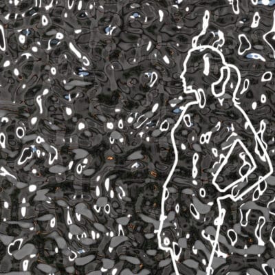 Panel dekoracyjny ze stali nierdzewnej – BLACK fala 001