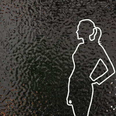 Panel dekoracyjny ze stali nierdzewnej – BLACK fala Small Ripple