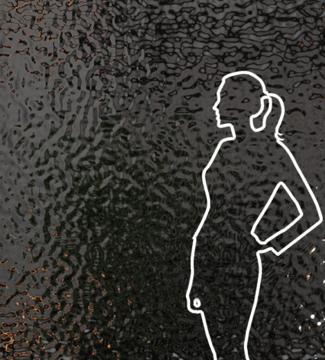 Panel dekoracyjny ze stali nierdzewnej AISI 316 (zewnętrzne) – BLACK fala Small Ripple