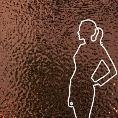 Panel dekoracyjny ze stali nierdzewnej – COPPER fala Small Ripple