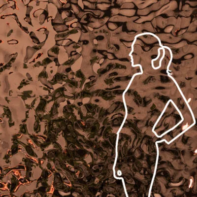 Panel dekoracyjny ze stali nierdzewnej AISI 316 (zewnętrzne) - COPPER fala C002