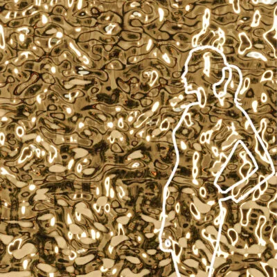 Panel dekoracyjny ze stali nierdzewnej AISI 316 (zewnętrzne) – GOLD fala 001