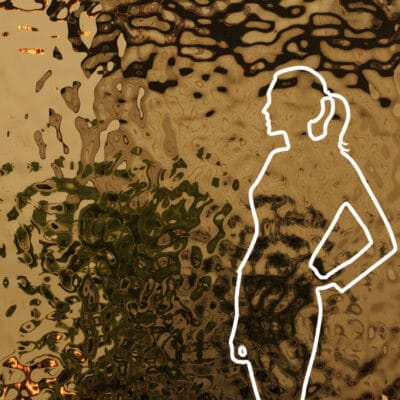 Panel dekoracyjny ze stali nierdzewnej AISI 316 (zewnętrzne) – GOLD fala B002