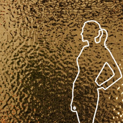 Panel dekoracyjny ze stali nierdzewnej – GOLD fala Small Ripple