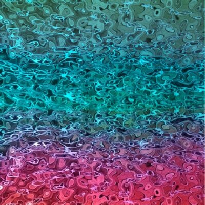 Panel dekoracyjny ze stali nierdzewnej - MULTIPLE COLORED fala 001