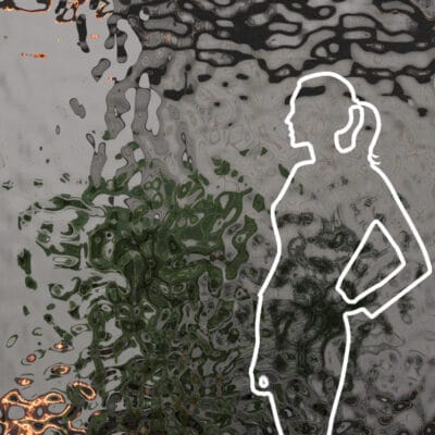 Panel dekoracyjny ze stali nierdzewnej - SILVER fala B002