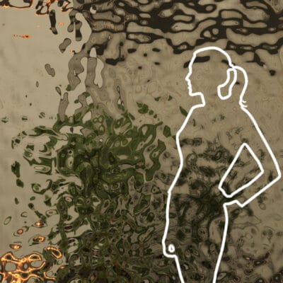 Panel dekoracyjny ze stali nierdzewnej – CHAMPAGNE fala B002