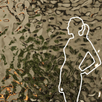 Panel dekoracyjny ze stali nierdzewnej AISI 316 (zewnętrzne) - CHAMPAGNE fala C002