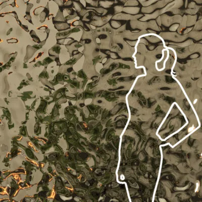 Panel dekoracyjny ze stali nierdzewnej - CHAMPAGNE fala C002