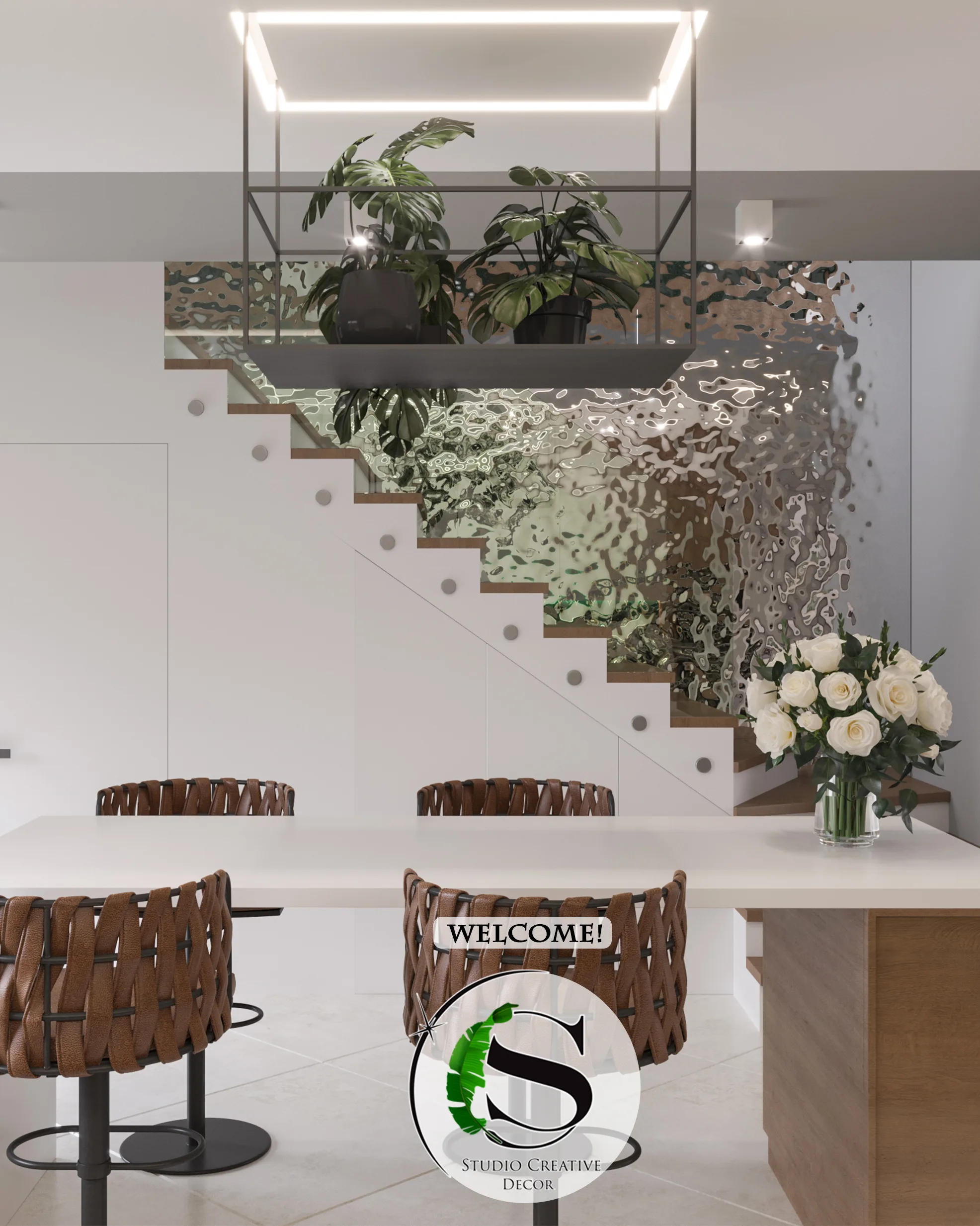 Panel dekoracyjny ze stali nierdzewnej - SILVER fala B002 - obrazek 3