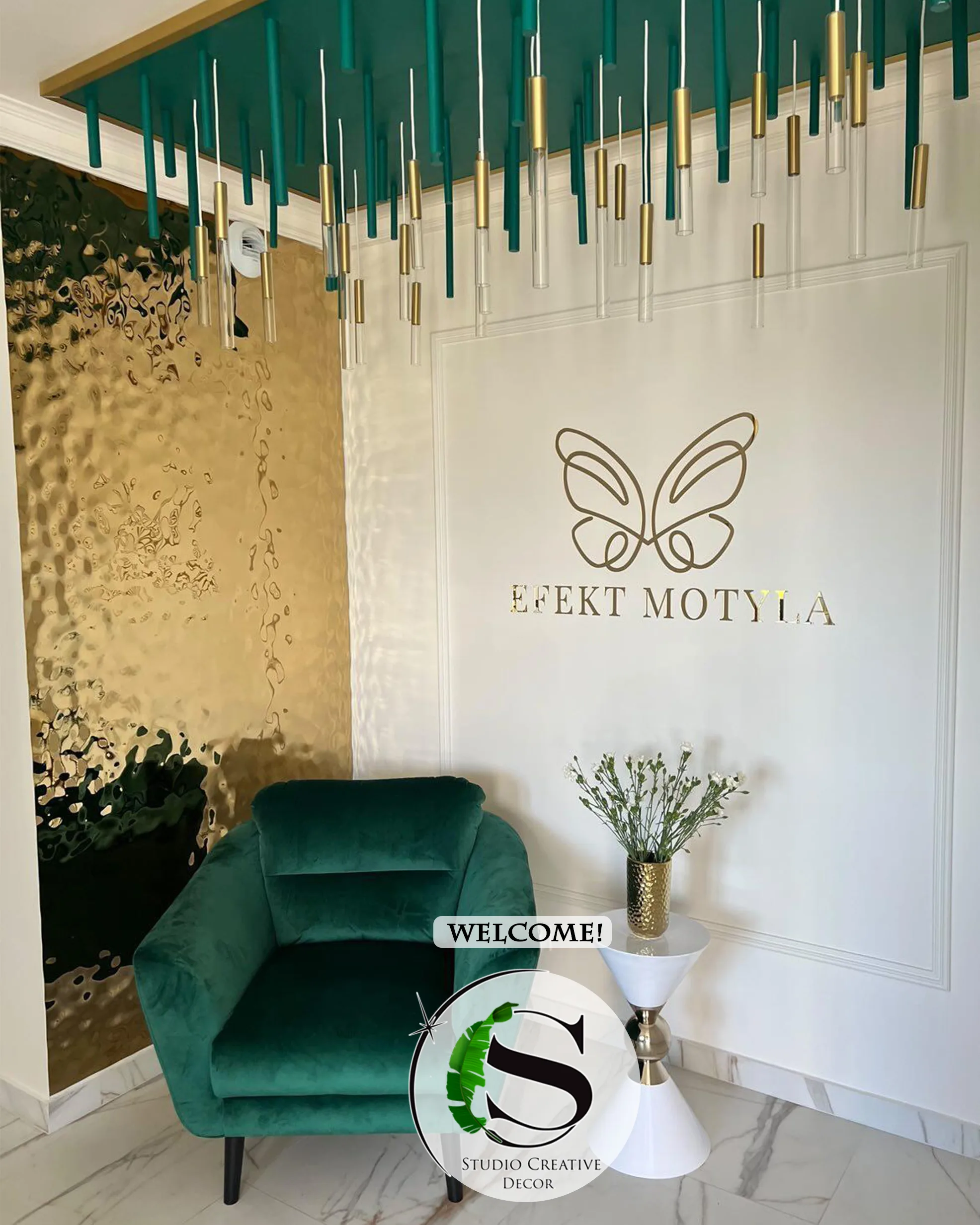 Panel dekoracyjny ze stali nierdzewnej – GOLD fala 001 - obrazek 4