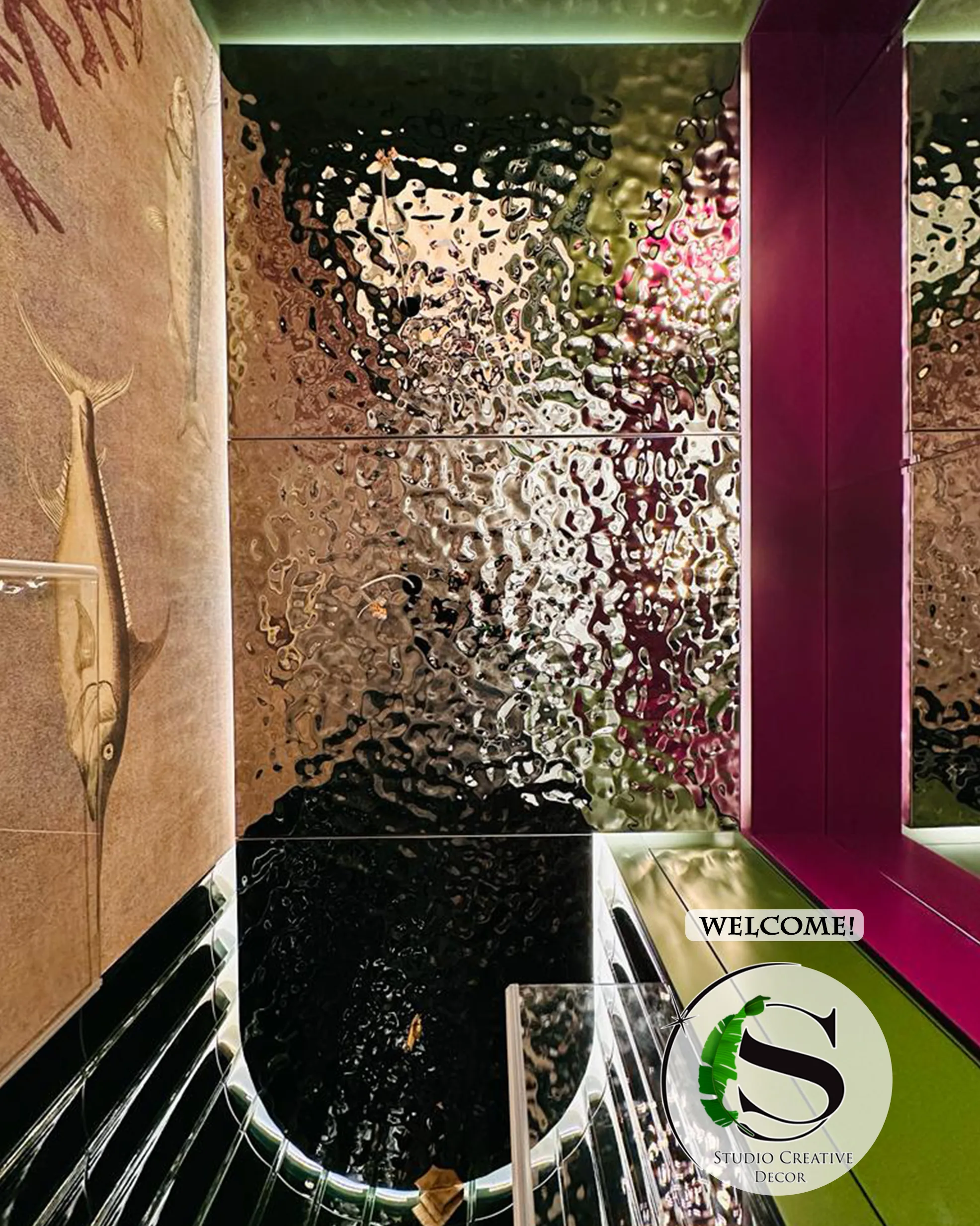 Panel dekoracyjny ze stali nierdzewnej – SILVER fala 001 - obrazek 2