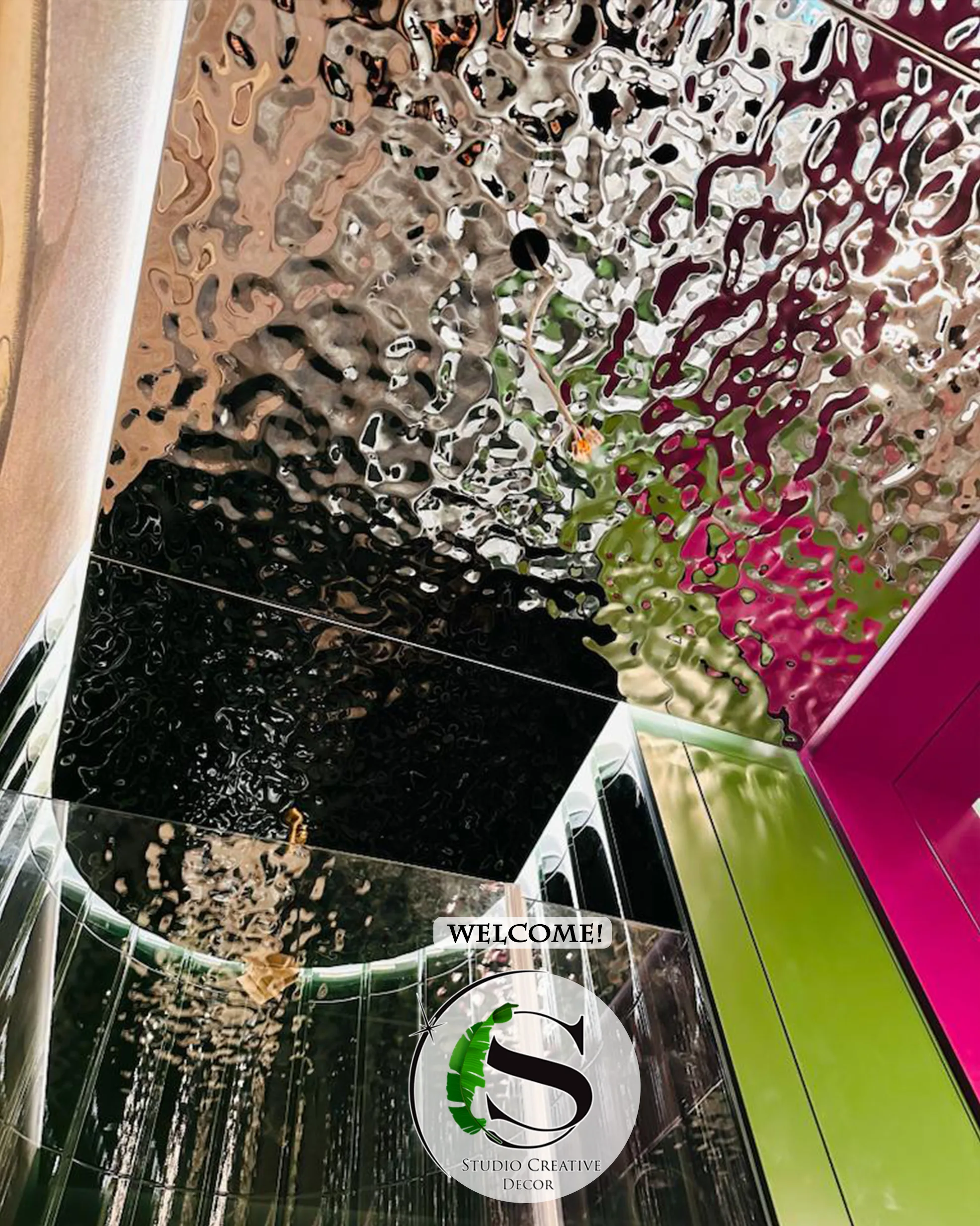 Panel dekoracyjny ze stali nierdzewnej – SILVER fala 001 - obrazek 5