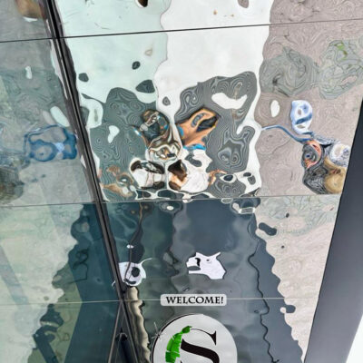 Panel dekoracyjny ze stali nierdzewnej AISI 316 (zewnętrzne) – SILVER fala C002