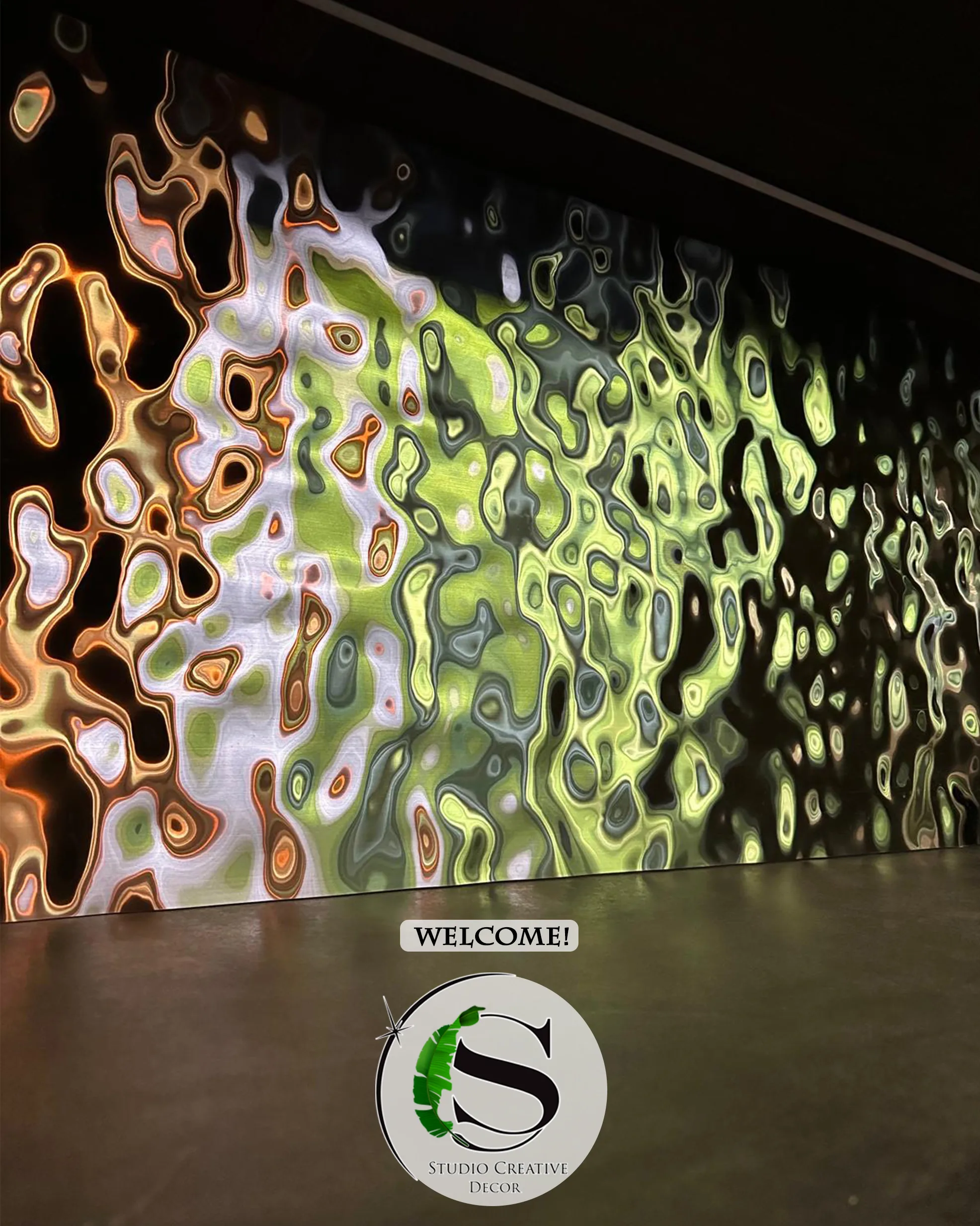 Panel dekoracyjny ze stali nierdzewnej – BLACK fala 001 SATIN (powłoka szczotkowana satynowa) - obrazek 2