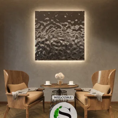 Obraz 3D z panelu dekoracyjnego z podświetleniem LEDowym