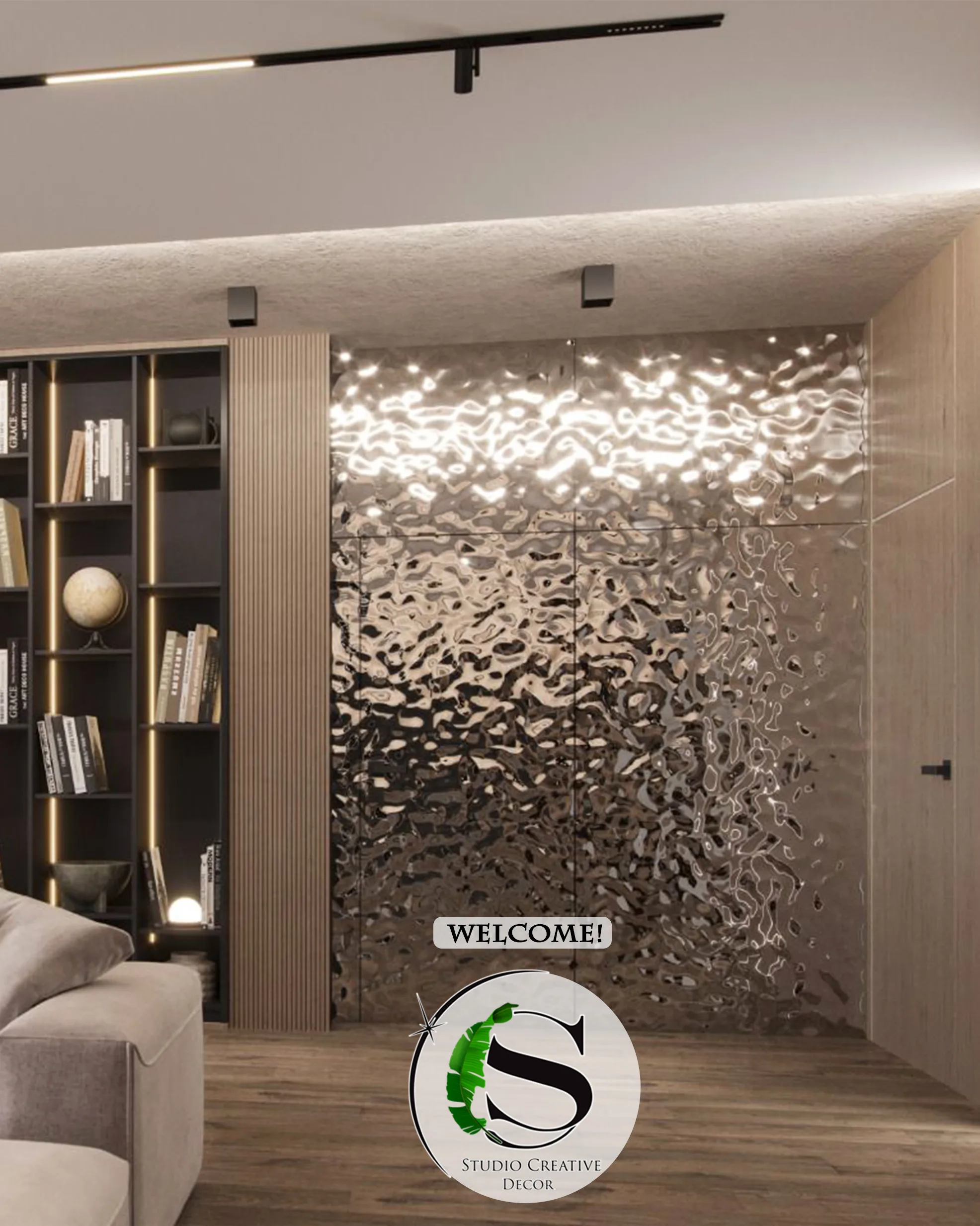 Panel dekoracyjny ze stali nierdzewnej – SILVER fala 001 - obrazek 8