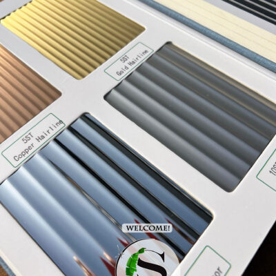 RYFLOWANE Panele Dekoracyjne ze Stali Nierdzewnej - Silver Połysk