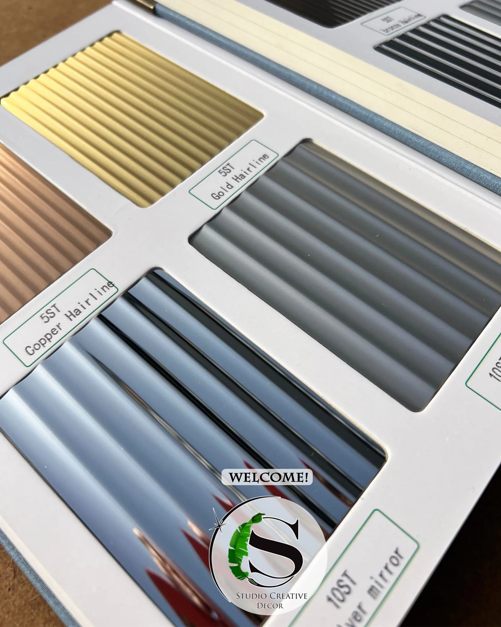 RYFLOWANE Panele Dekoracyjne ze Stali Nierdzewnej - Silver Połysk