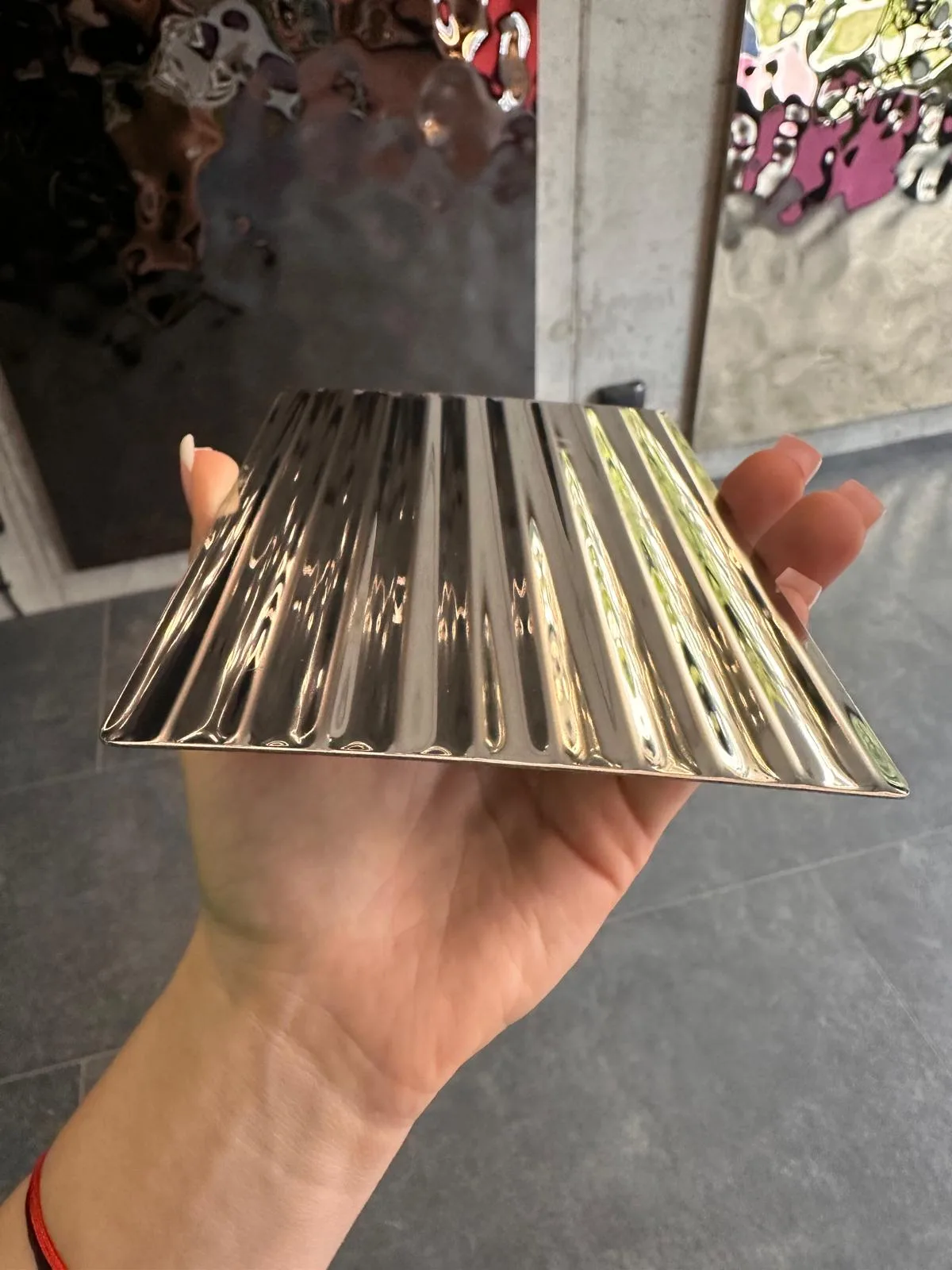 RYFLOWANE Panele Dekoracyjne ze Stali Nierdzewnej - Silver Połysk - obrazek 7