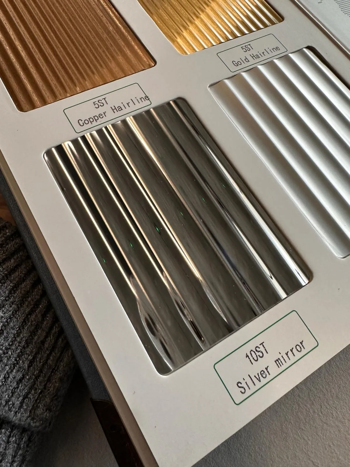 RYFLOWANE Panele Dekoracyjne ze Stali Nierdzewnej - Silver Połysk - obrazek 4