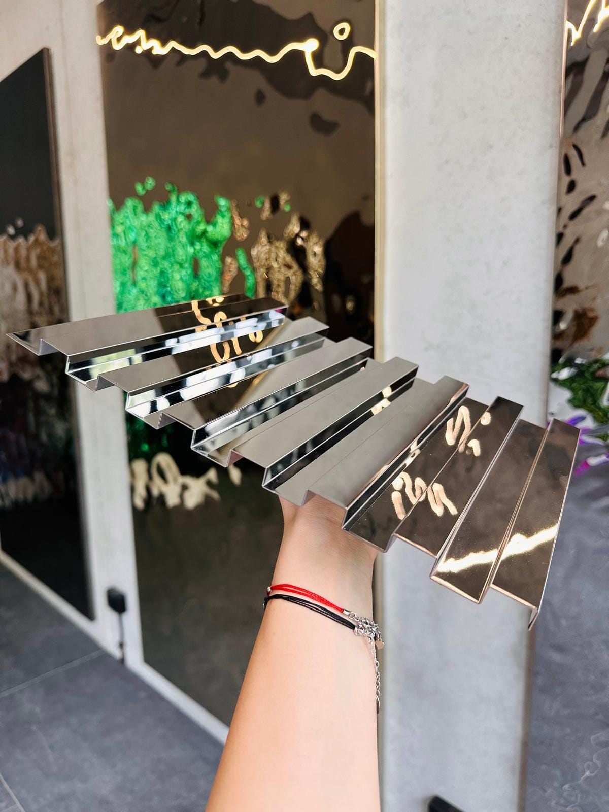 Stalowe lamele dekoracyjne - SILVER - obrazek 2