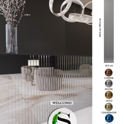 Stalowe lamele dekoracyjne - SILVER