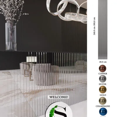 Stalowe lamele dekoracyjne - SILVER