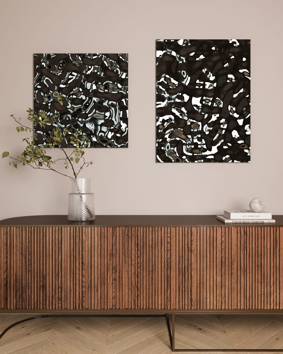 Dekoracja ścienna Wavey - Silver, Gold, Champagne, Copper, Blue, Green, Black - obrazek 10