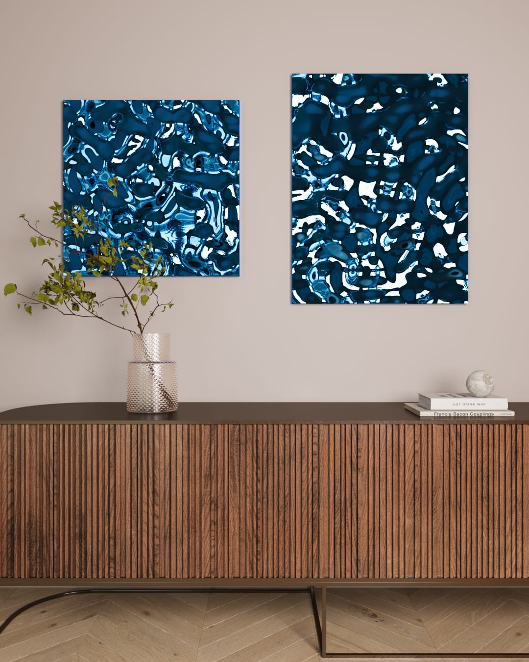 Dekoracja ścienna Wavey - Silver, Gold, Champagne, Copper, Blue, Green, Black - obrazek 9