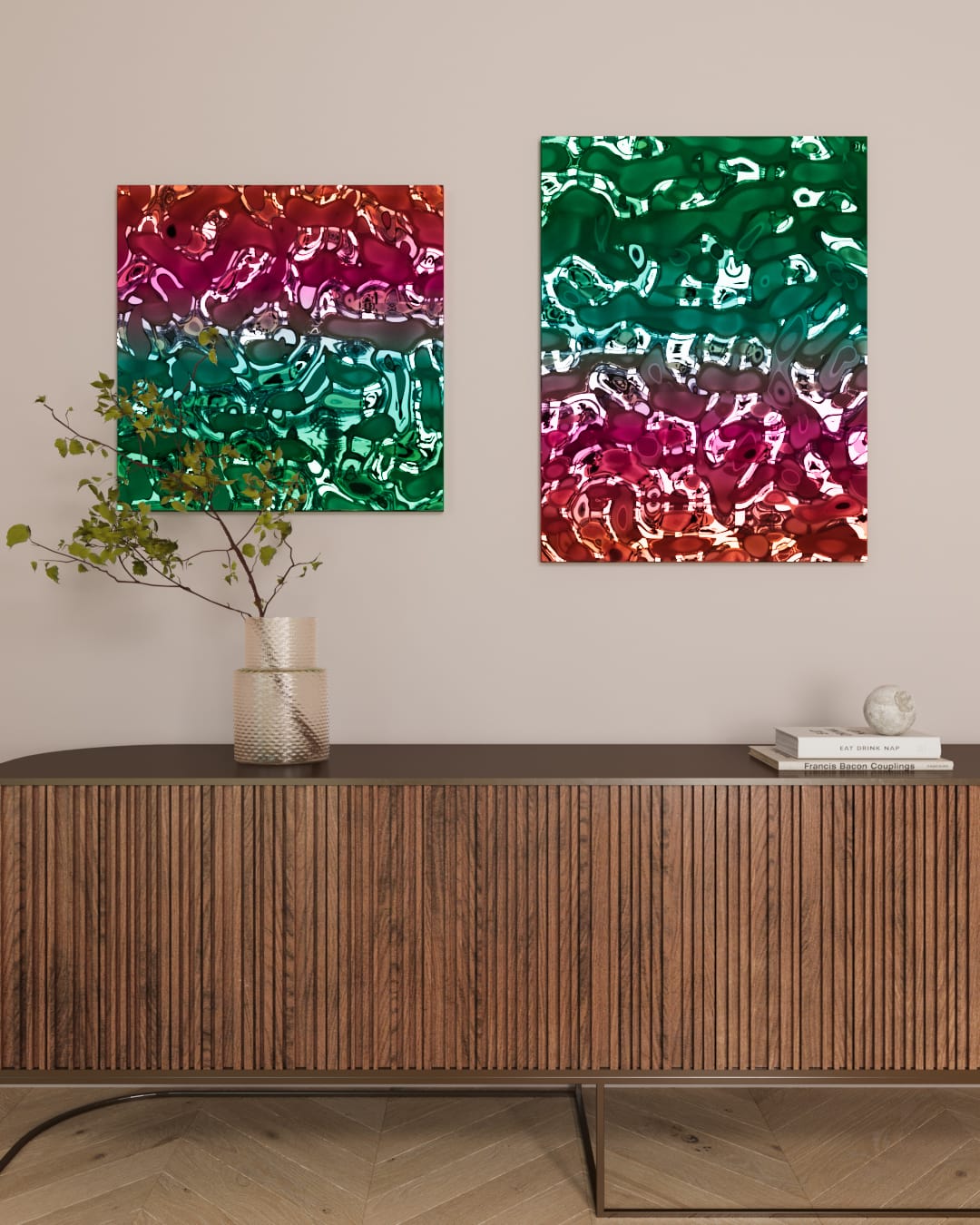 Dekoracja ścienna Wavey - Multikolor