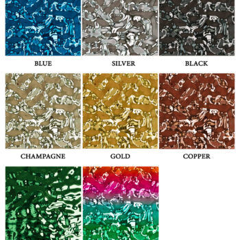 Dekoracja ścienna Wavey - Silver, Gold, Champagne, Copper, Blue, Green, Black