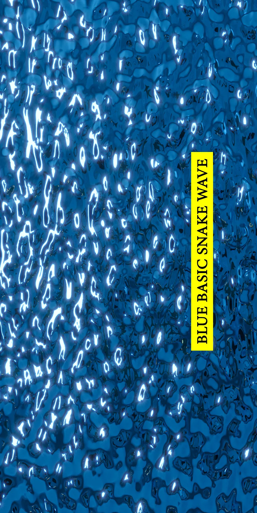 Panel dekoracyjny ze stali nierdzewnej, Linia BASIC – Blue fala SNAKE WAVE