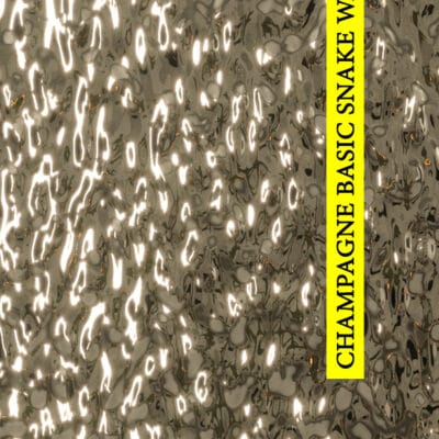 Panel dekoracyjny ze stali nierdzewnej, Linia BASIC – Champagne fala SNAKE WAVE