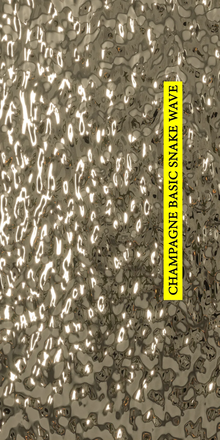 Panel dekoracyjny ze stali nierdzewnej, Linia BASIC – Champagne fala SNAKE WAVE