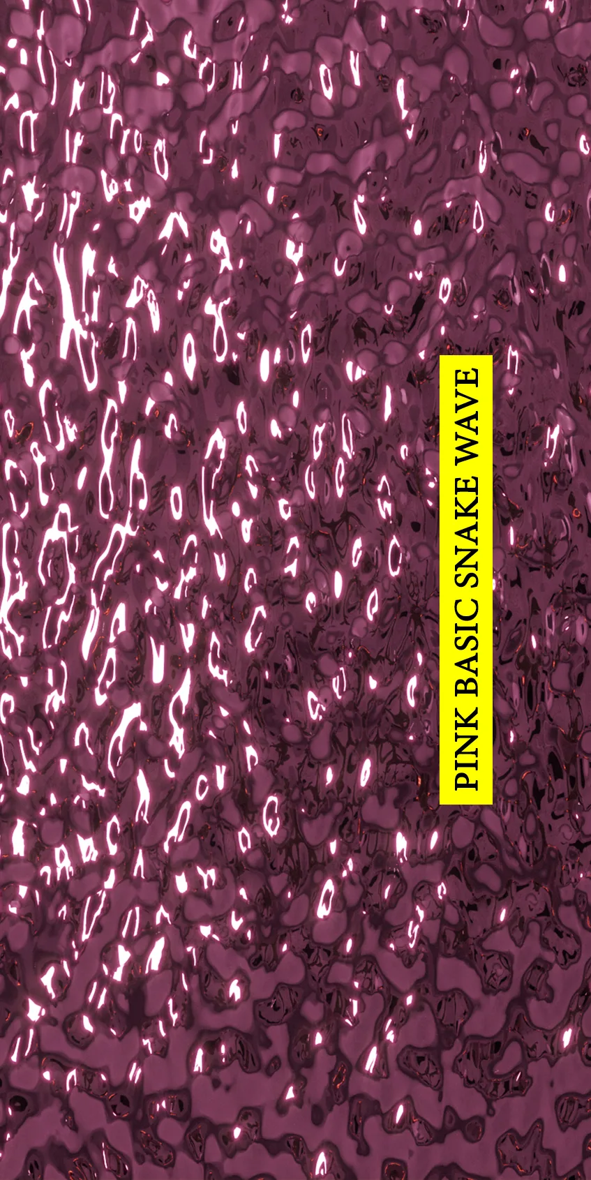 Panel dekoracyjny ze stali nierdzewnej, Linia BASIC – Pink fala SNAKE WAVE