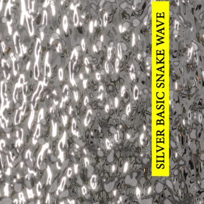 Panel dekoracyjny ze stali nierdzewnej, Linia BASIC - Silver fala SNAKE WAVE