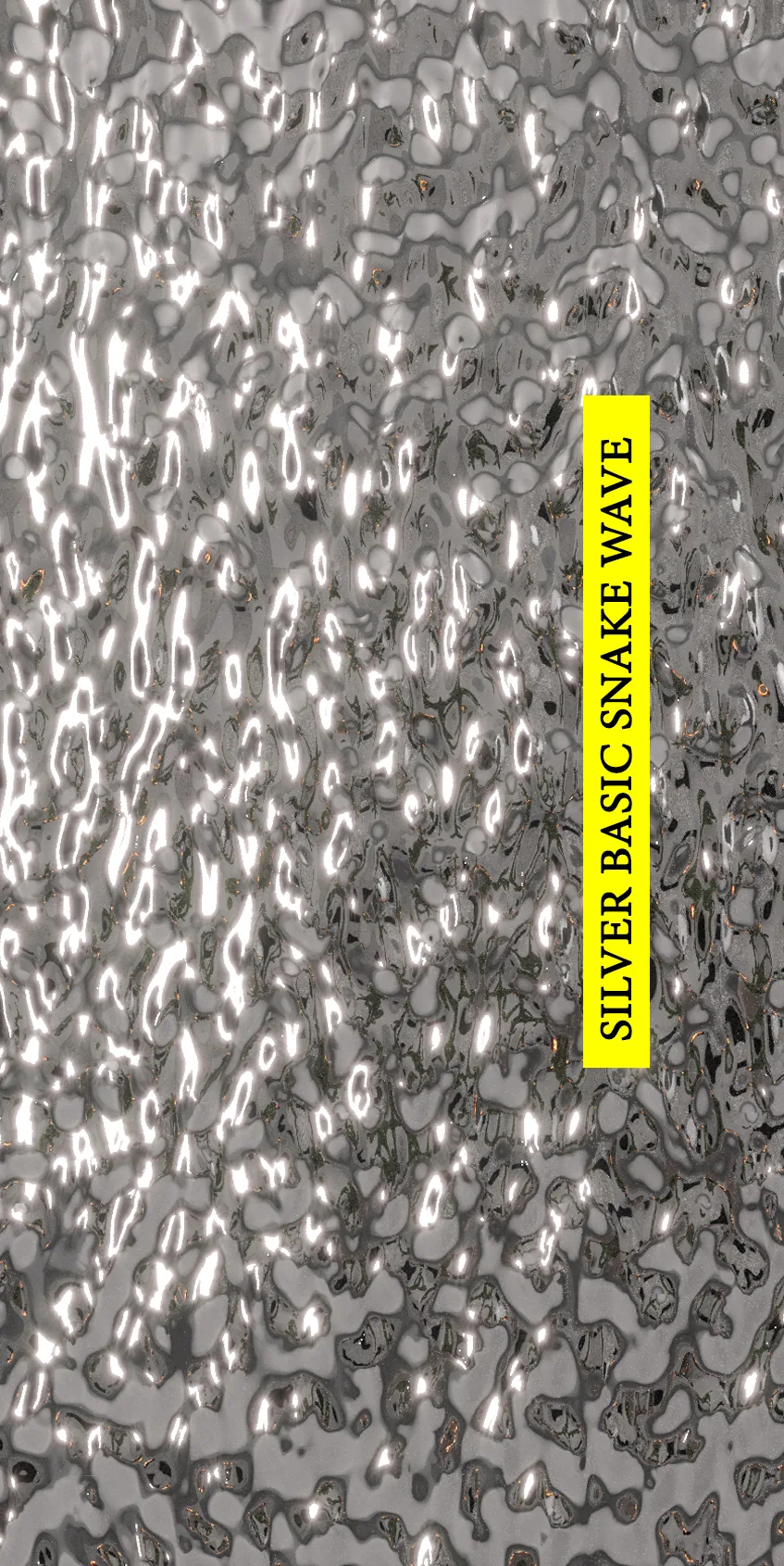 Panel dekoracyjny ze stali nierdzewnej, Linia BASIC - Silver fala SNAKE WAVE